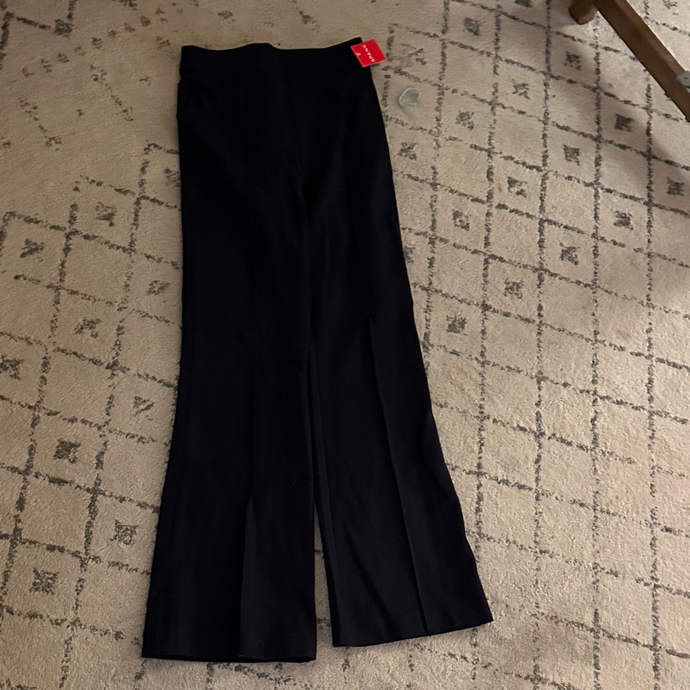 SPANX//classic navy high rise flare pants//new with tags; never worn//size small